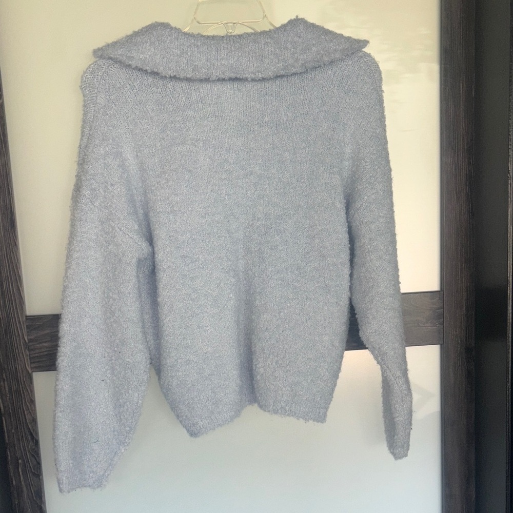 Universal Thread Sweater Light Blue Knit Collared Small - Picture 5 of 7